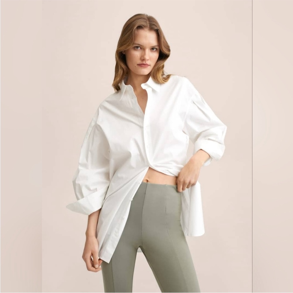 MANGO Split Hem Leggings - Picture 2 of 3